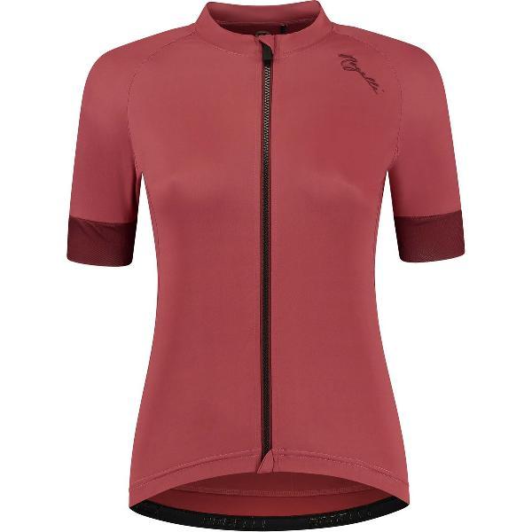 Rogelli Modesta Fietsshirt - Korte Mouwen - Dames - Cherry - Maat XL