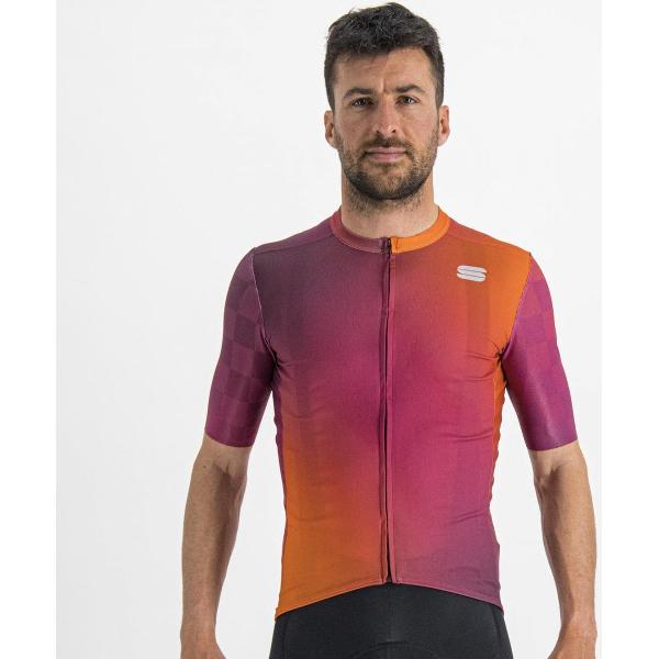 Sportful ROCKET Fietsshirt Cyclamen Carrot Prune - Mannen - maat 3XL