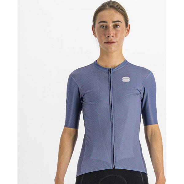 Sportful CHECKMATE Fietsshirt Dames Berry Blue Mauve - Vrouwen - maat XL