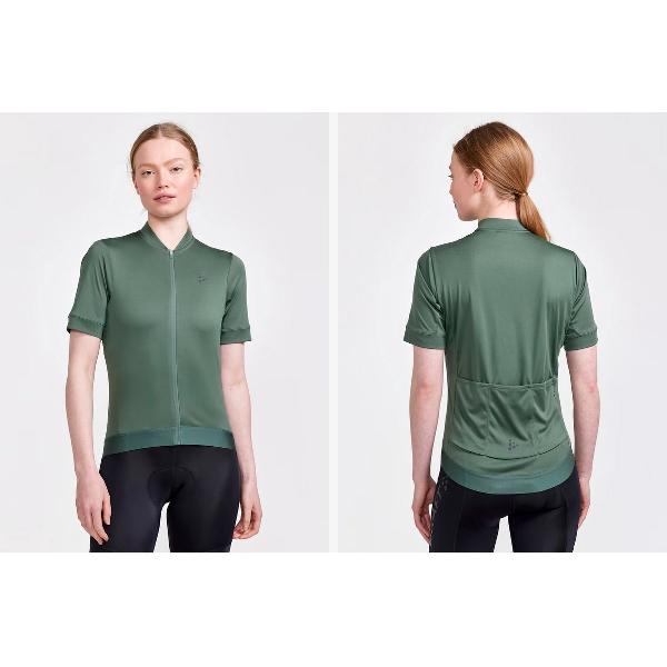 Craft - CORE Essence Jersey Regular Fit W - Fietsjersey - Dames - Groen - Maat M