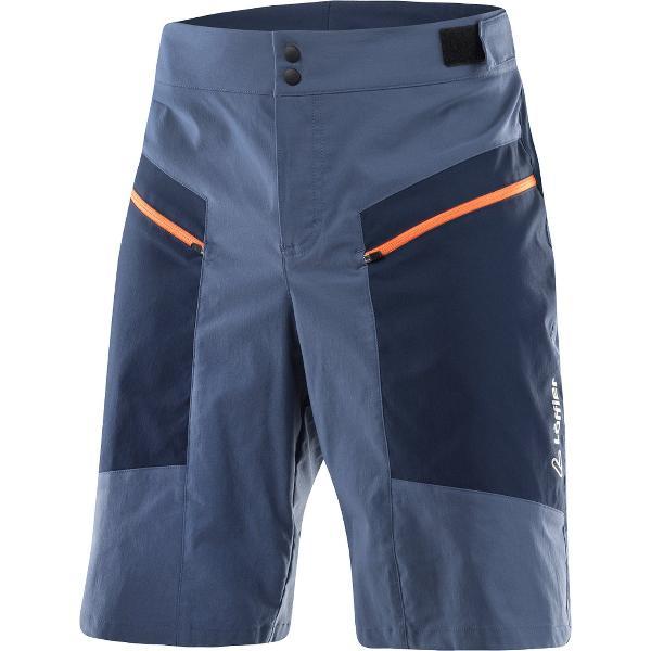 Loeffler fietsbroek kort M Bike Shorts Lance - E CSL Vintigo voor heren - Blauw