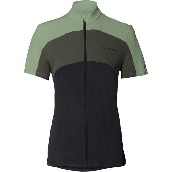 Vaude Matera FZ Tricot fietsshirt korte mouwen groen dames