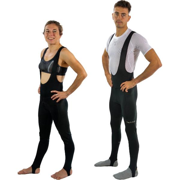 TriTiTan Thermal Bib Pants with Heel - BIB Thermische Fietsbroek - 2XS