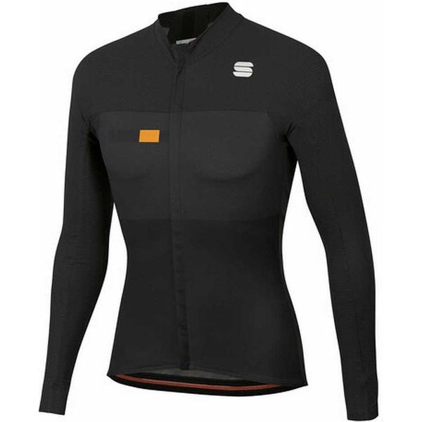 Sportful Fietsshirt lange mouwen Heren Zwart Goud - BODYFIT PRO THERMAL JERSEY BLACK GOLD - XL