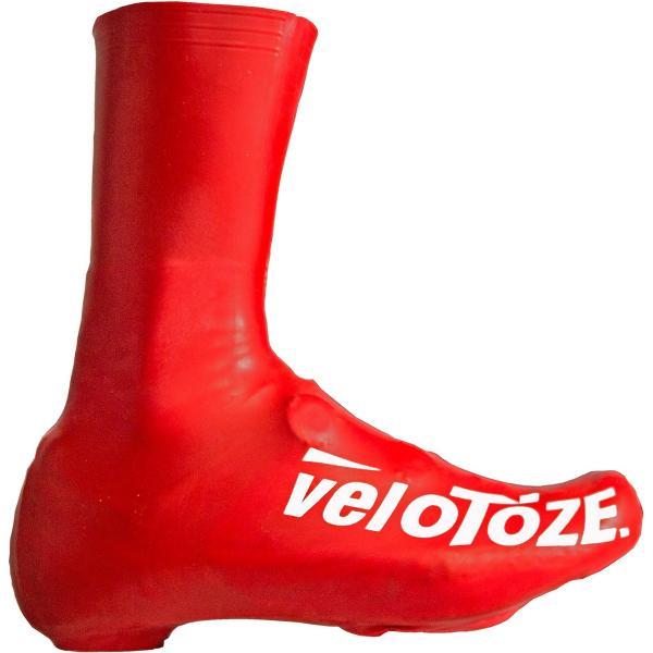 Velotoze Overschoenen Road 2.0 Rubber Rood Maat Xl