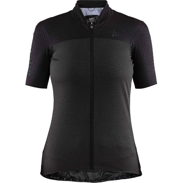 Craft Hale Glow Jersey W Fietsshirt Vrouwen - Zwart - Maat L