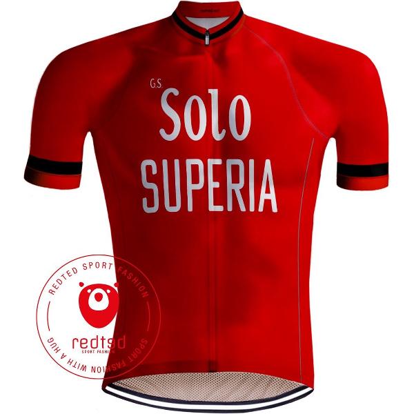 Retro Wielershirt Solo Superia Rood - REDTED (L)