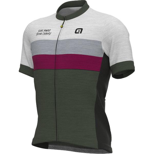 Ale Fietsshirt Korte Mouwen Off-Road Gravel Chaos - Grijs - M - Valt klein