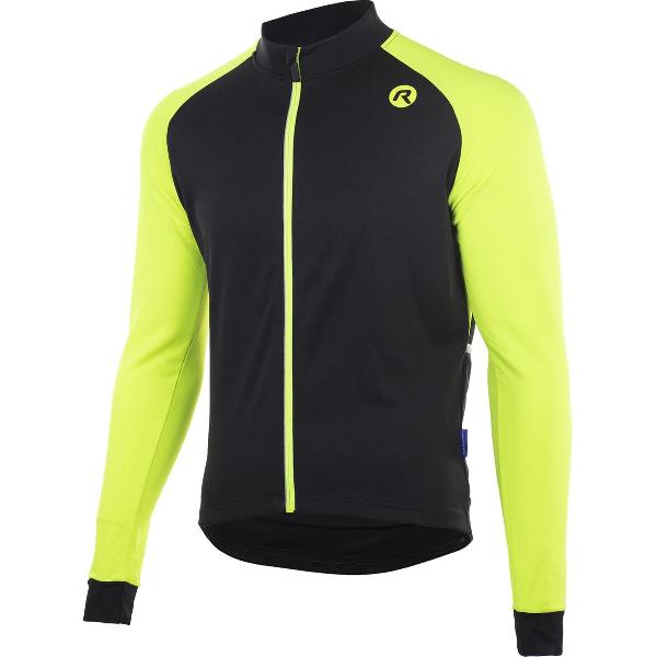 Rogelli Caluso 2.0 Fietsshirt - Lange Mouwen - Heren - Zwart, Fluor - Maat S