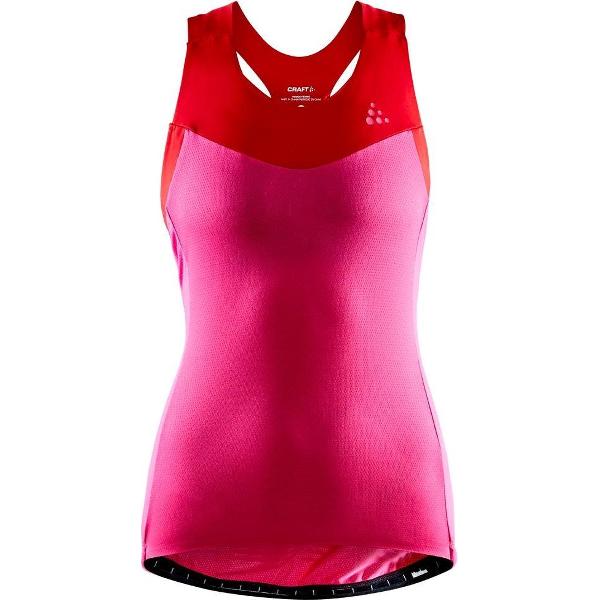 Craft Stride Singlet W Sporttop Dames - Fame/Bright Red