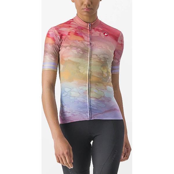 Castelli Marmo Jersey Met Korte Mouwen Veelkleurig L Vrouw