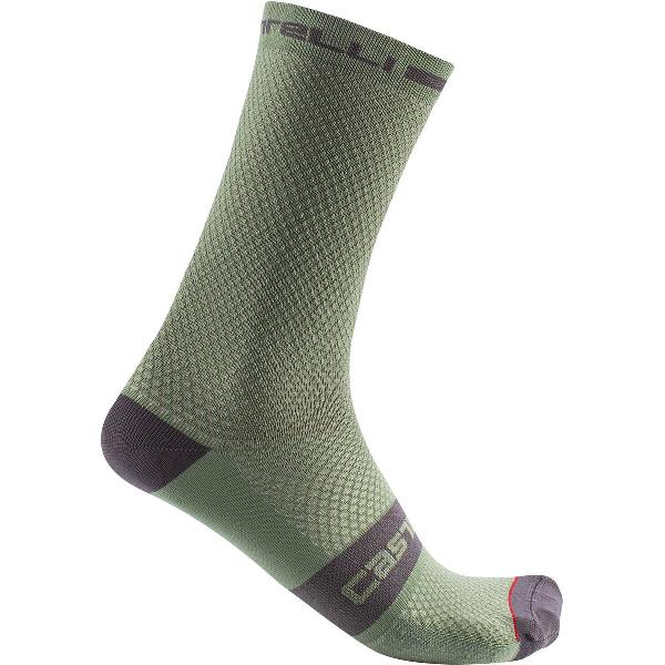 Castelli Superleggera T 18 Sock - Defender Green