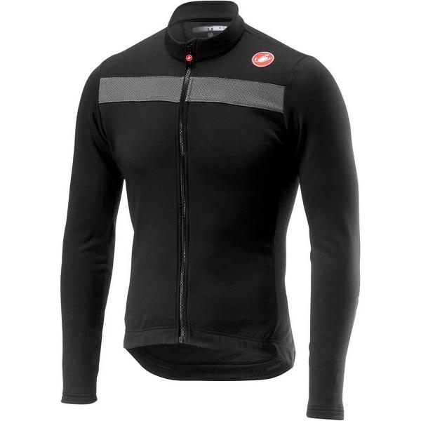 Castelli Fietsshirt lange mouwen Heren Zwart Grijs / CA Puro 3 Jersey Fz Light Black - 3XL