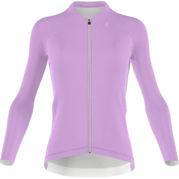 Fietsshirt 'Summer Lila' lange mouwen dames maat M