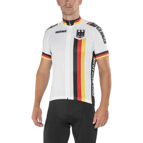 Bioracer Germany Jersey korte mouwen wit Maat XXL