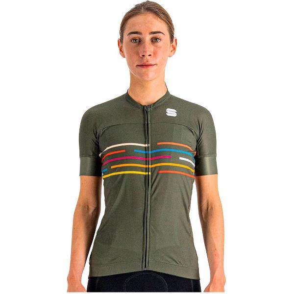 Sportful Velodrome Korte Mouwen Fietsshirt Rood XS Vrouw