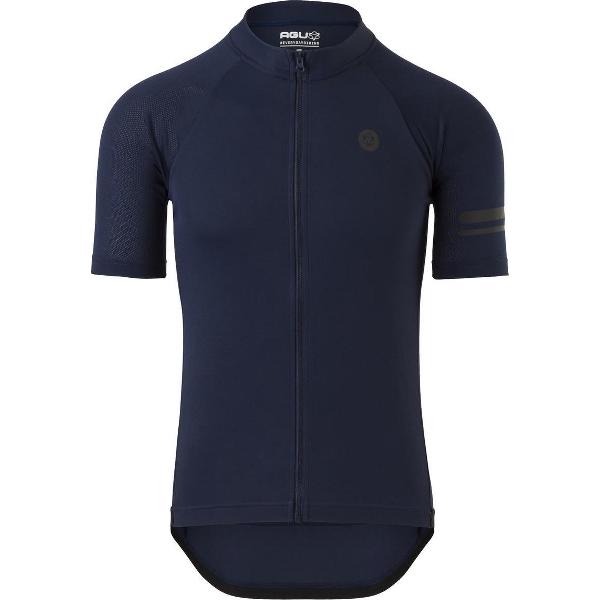 AGU Core Fietsshirt Essential Heren Fietsshirt - Maat L - Blauw