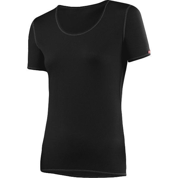 Löffler Sportshirt S/s Transtex Dames Polypropyleen Zwart Mt 34