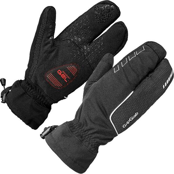 GripGrab - Nordic Windproof Deep Winter Lobster Glove - Zwart - Unisex - Maat M