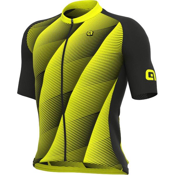 Ale Fietsshirt Korte Mouwen Graphics PRR Square - Geel - L - Valt klein