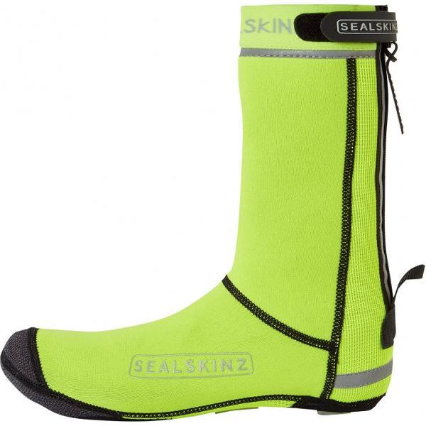 Sealskinz Hempton fietsoverschoenen met gesloten zool Neon Yellow - Unisex - maat M