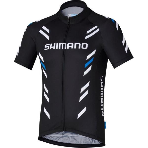 Shimano Print Jersey korte mouwen zwart Maat S