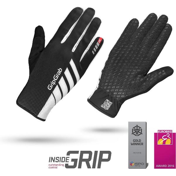 GripGrab - Raptor RaceDay Windproof Lente Herfst Fietshandschoenen - Zwart/Wit - Unisex - Maat XXL