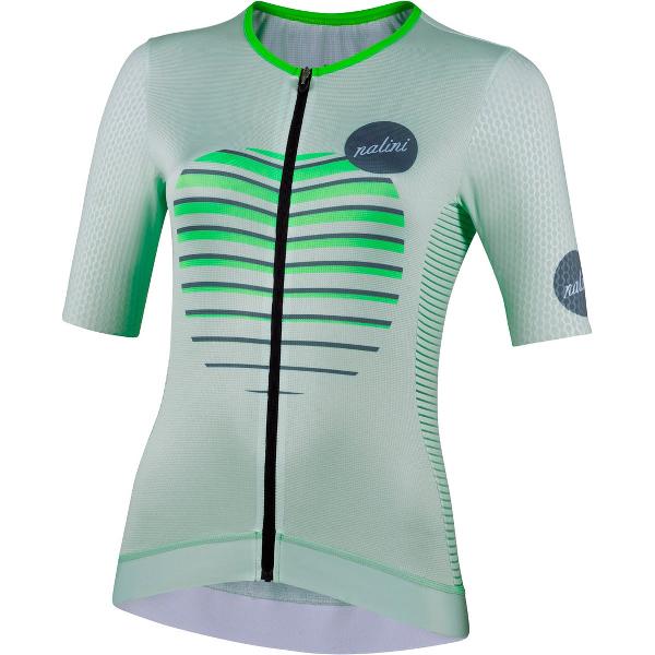 Nalini Dames Fietsshirt korte mouwen - wielrenshirt Mint - NEW LADY LASER J Mint green - XS