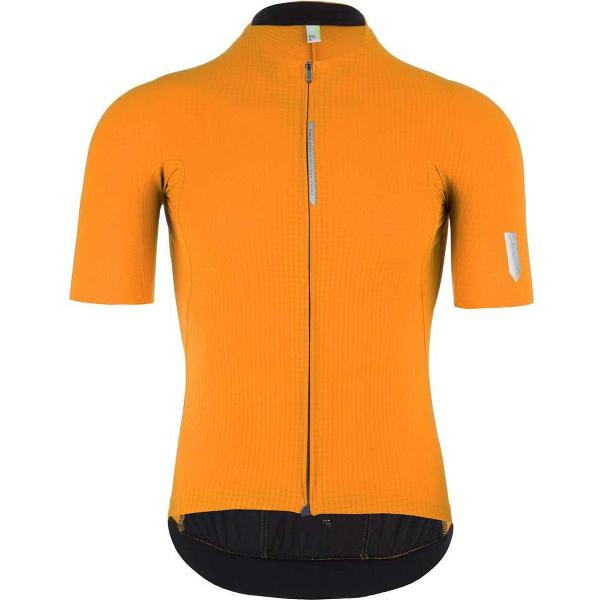 Q36.5 Pinstripe Pro Jersey Met Korte Mouwen Geel,Oranje L Man