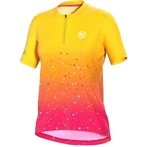 Bicycle Line Marostica Korte Mouwen Fietsshirt Geel,Roze M Vrouw