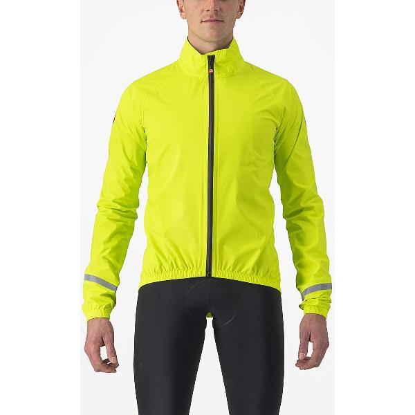 Castelli EMERGENCY 2 RAIN fietsjas ELECTRIC LIME - Mannen - maat M