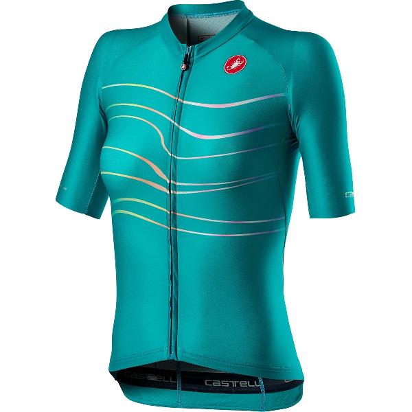 Castelli Fietsshirt korte mouwen Dames Turquoise - AERO PRO W JERSEY TURQUOISE GREEN - L