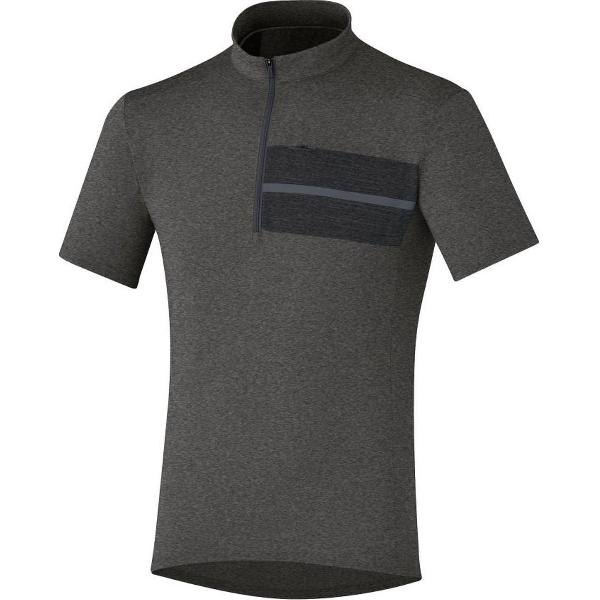 Shimano Transit Pavement Jersey Heren, raven Maat S