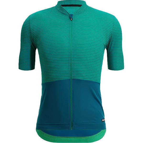 Santini Colore Riga - S/S Jersey GROEN - Maat M