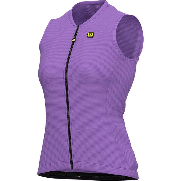 Ale Dames Fietsshirt Zonder Mouwen Color Block - Paars - S - Valt klein