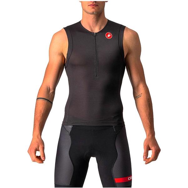 Castelli Free Tri 2 Mouwloos Fietsshirt Zwart M Man