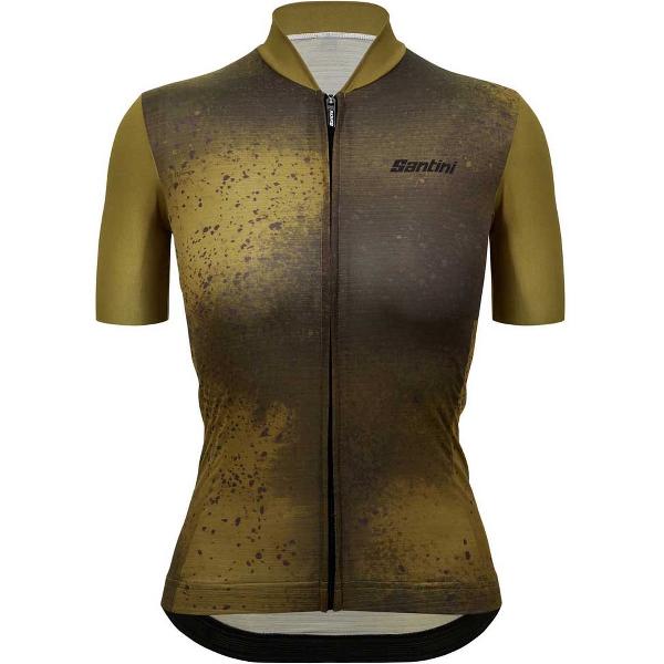 Santini Fango Korte Mouwen Fietsshirt Groen L Vrouw