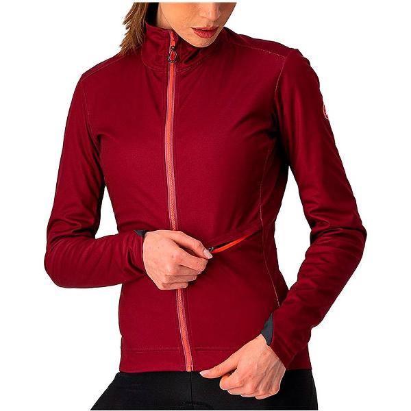 Castelli GO fietsjas Dames Bordeaux/Brilliant Pink - Vrouwen - maat M