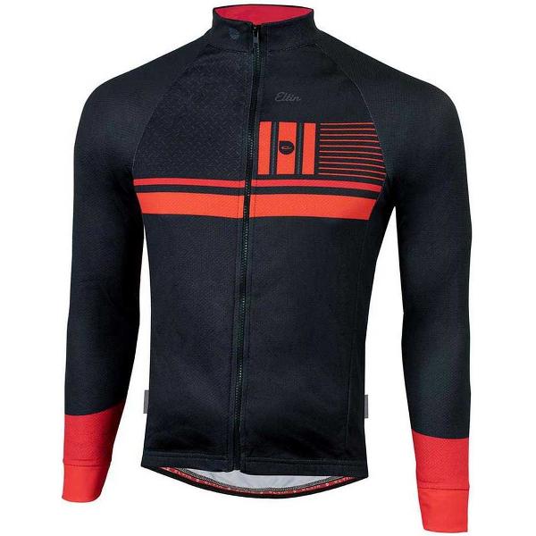 Eltin Thermal Stick Jersey Met Lange Mouwen Rood,Zwart S Man