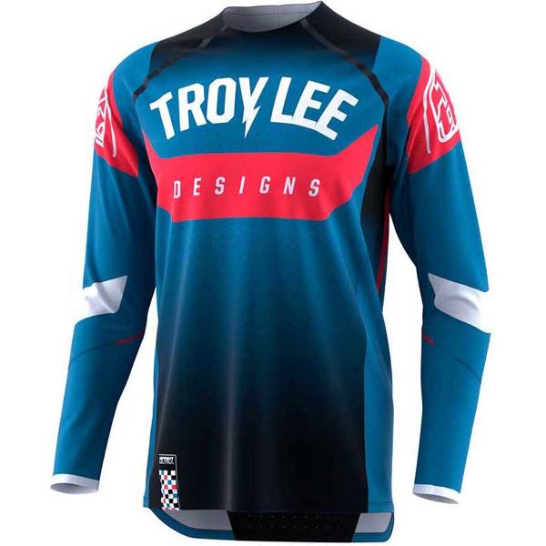 Troy Lee Designs Sprint Jersey Met Lange Mouwen Blauw S Man