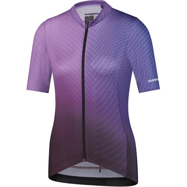 Shimano Yuri jersey dames fietsshirt met korte mouwen paars