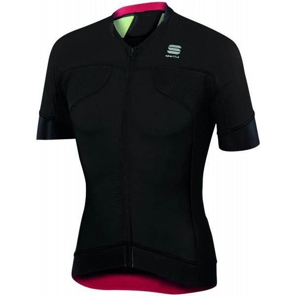 Sportful Fietsshirt korte mouwen Heren Zwart / SF Passo Jersey-Black-3XL