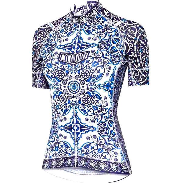 Cycology Majolica Korte Mouwen Fietsshirt Wit XS Vrouw