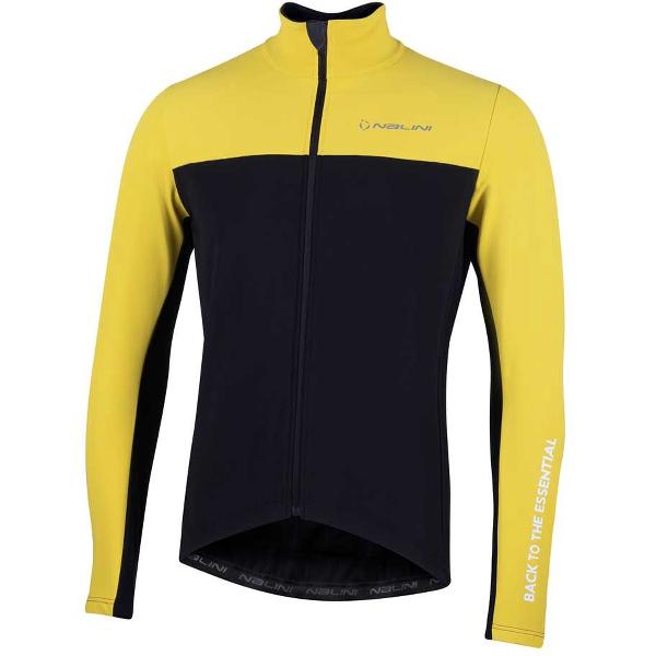 Nalini - Heren - Fietsjack winter - Warm Wielrenjack - Geel - Zwart - NEW ROAD JKT - M