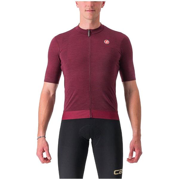 Castelli Essenza Jersey Met Korte Mouwen Rood L Man