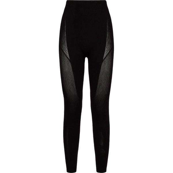 Megmeister Fietsbroek lang zonder bretels Dames Zwart - Eco Merino Tights Women Black - M/L