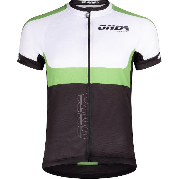 ONDA Fietsshirt korte mouw heren Zwart Groen Wit - Pro Minho - XS