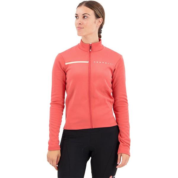 Castelli Sinergia 2 Fz Jersey Met Lange Mouwen Oranje L Vrouw