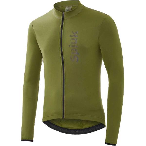 SPIUK Anatomic Lange Mouwen Fietsshirt Heren - Khaki - XL