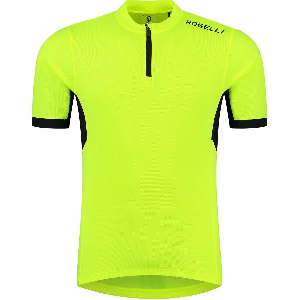 Rogelli Core Fietsshirt - Korte Mouwen - Heren - Fluor, Zwart - Maat M